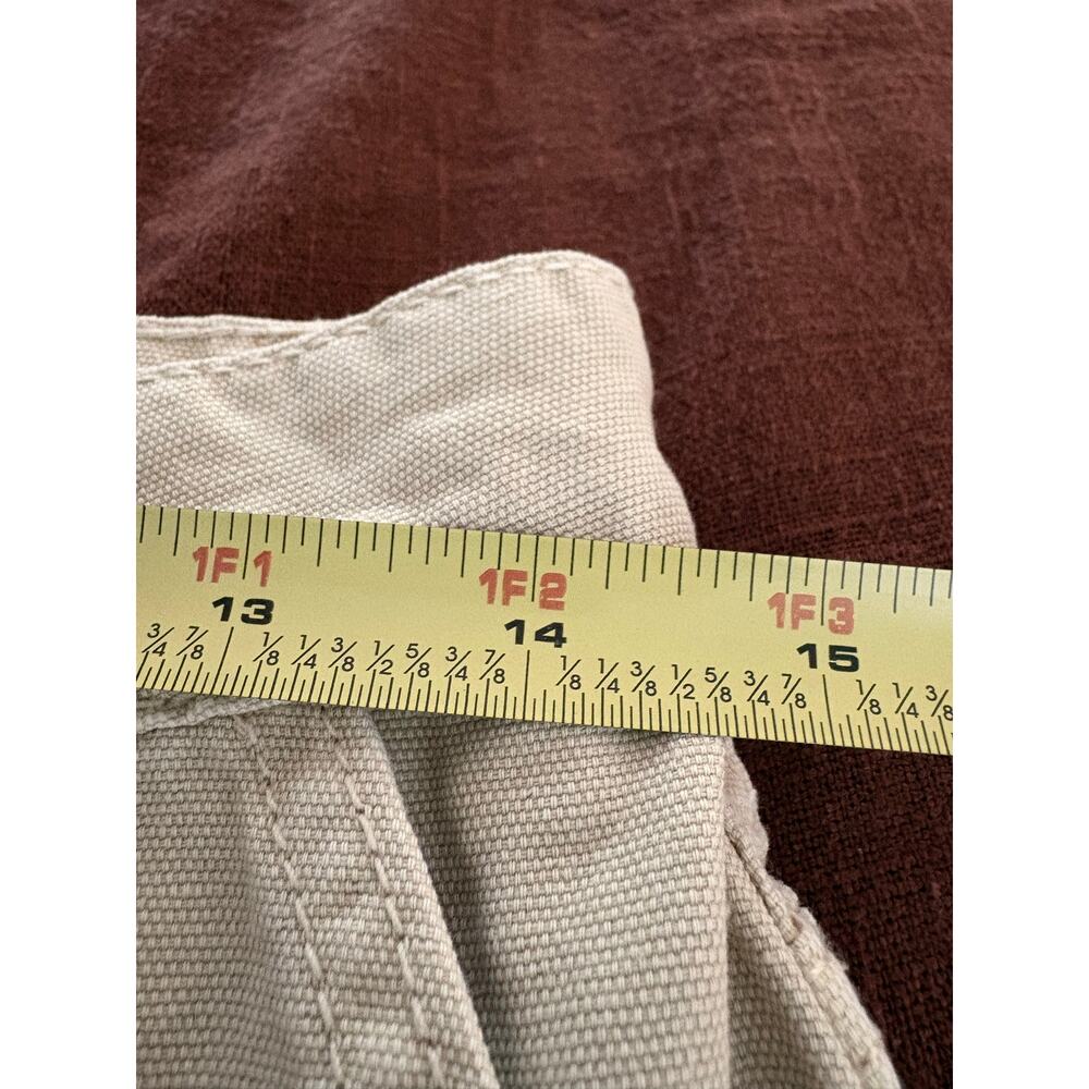 Primark Tan Cargo Pants Utility Gorpcore Straight Leg Cotton Casual Tan Sz 6 - Picture 6 of 7